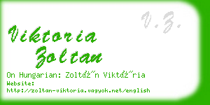 viktoria zoltan business card